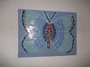papillon en mosaïque 